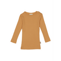 Petit Piao - t-shirt ls modal // clay, bluse, langærmet, t-shirt