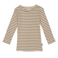 Petit Piao - t-shirt ls modal // clay, bluse, langærmet, t-shirt
