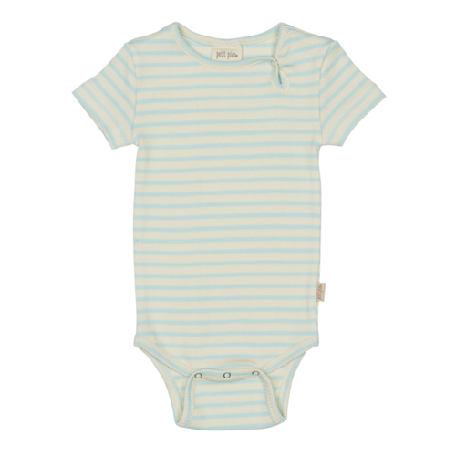 Petit Piao - body ls printed, body, bodystocking, sparkedragt, baby, babytøj