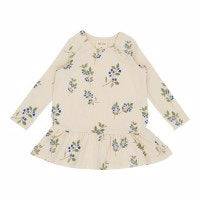 Petit Piao - dress LS printed // blueberry, kjole, dress, babykjole