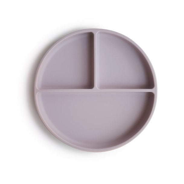 Mushie Silicone Plate, silikone tallerken, 3 delt tallerken, børne tallerken