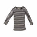 Petit Piao - T-shirt LS Modal // Striped Ombre Blue Beige, langærmet bluse, langærmet, t-shirt, langærmet t-shirt, bluse