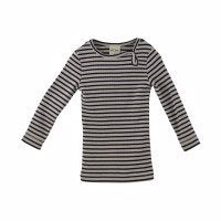 Petit Piao - T-shirt LS Modal // Striped Ombre Blue Beige, langærmet bluse, langærmet, t-shirt, langærmet t-shirt, bluse