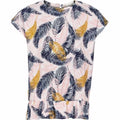 pige bluse, palme print bluse , bluse med flæser, The New Holly S-S Top, bluse med kort ærme