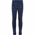 Leggings, pigeleggings, leggings med print, leggings med blomsterprint, viscose leggings, viskose leggings, navy leggings, leggings med mønster, storpigeleggings, the new leggings, Isabella leggings