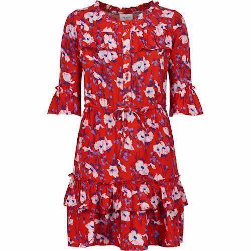 The New KAKTUS DRESS, Party kjole
Casual kjole, Kort kjole, Korte ærmer
Knapper
Rund udskæring
Blomsterprint