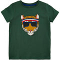 The new t-shirt, t-shirt fra the new, t-shirt med print, the new t-shirt med print, t-shirt til drenge, the new t-shirt til drenge, t-shirt i mørkegrøn, t-shirt i armygrøn, t-shirt med print, t-shirt med løve print, army t-shirt, grøn t-shirt.