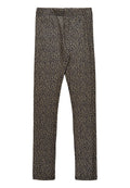 Leggings fra The new, the new leggings, leggings med print, leggings i grå, grå leggings, leggings med guld print, leggings i farven phantom, guld leggings.