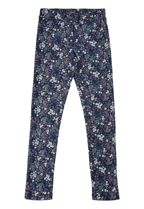 Leggings fra The new, the new leggings, leggings med blomsterprint, leggings i blå, blå leggings, leggings med blomster, leggings i farven mood indigo.