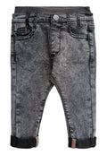 The New Siblings Manuel Bukser - Grey Denim Wash, cowboy bukser, babybukser