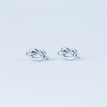 Titteboo - Knot Earrings-Silver