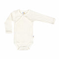 Joha - Body med sideluk (uld/silke) // Råhvid