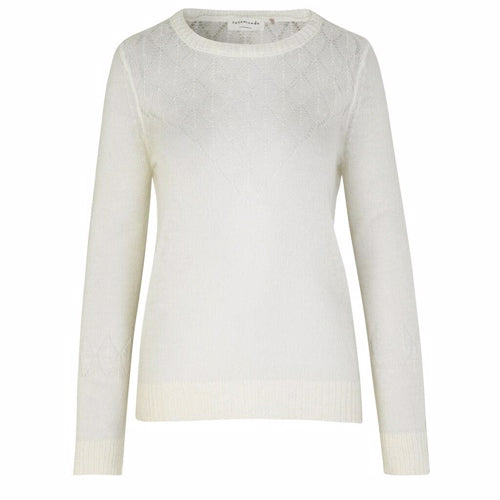 rosemunde, bluse, pullover, strik, bluse, langærmet, figur, mønsterstrikket,