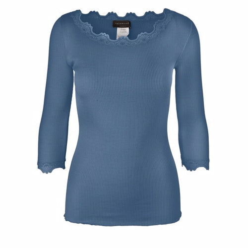 rosemunde, top, silke, bomuld, silketop, rosemundetop