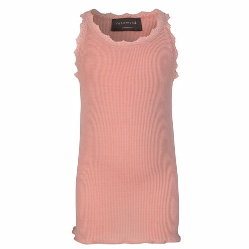 Rosemunde  Silke Top For Girls White, rosemunde toppe, silketop, blue, silkebluse, undertrøje, silke, bomuld, lyserød, pink, rosa, rose, rosé, Rosemunde - silketop // Rosé