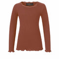 Rosemunde  Silke Top For Girls White, rosemunde toppe, silketop, blue, silkebluse, undertrøje, silke, bomuld, lyserød, pink, rosa, rose, rosé, bluse, t-shirt, silke tshirt, langærmet