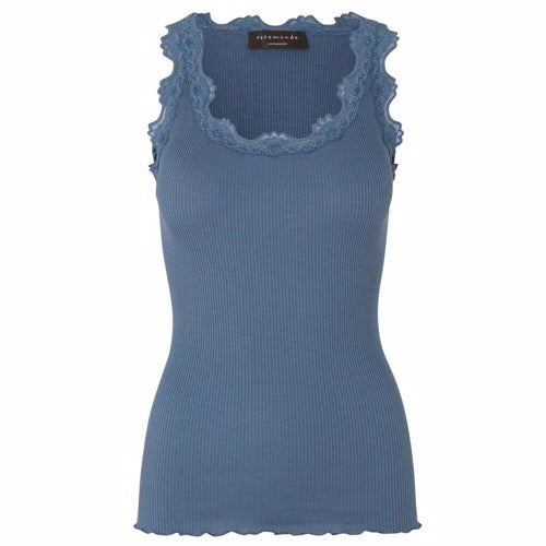 rosemunde, top, silke, bomuld, silketop, rosemundetop