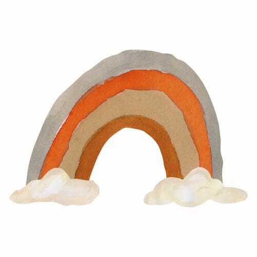 Thats Mine Wall Stickers Regnbue stor – Burnt tones