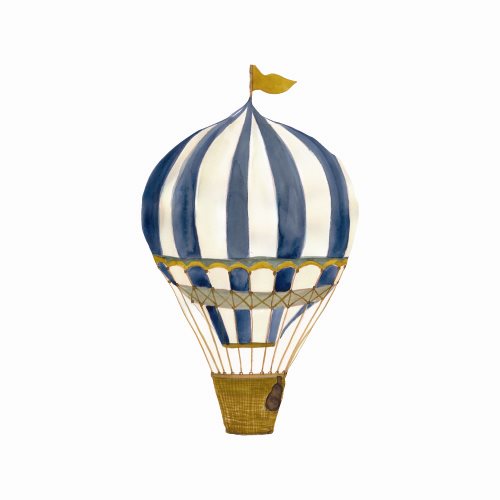 Thats Mine Wall Stickers Retro luftballon large – Blue