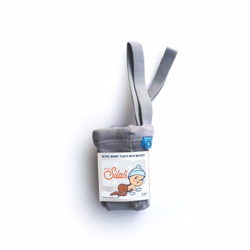 Silly Silas Strømpebukser med seler Love red