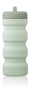 Liewood - Wilson vandflaske - 450 ml - dusty mind - faune green mix , vanddunk, wilson, vandflaske, foldbar vandflaske.