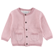 Fixoni strikket cardigan rosa, strik cardigan , strik trøje