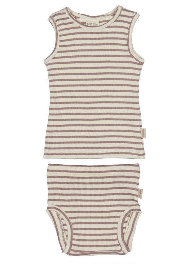 Petit Piao - t-shirt ls modal // clay, bluse, langærmet, t-shirt