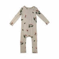 Petit Piao - jumpsuit LS Printed // Acorn, heldragt, sparkedragt, babydragt, jumpsuit, buksedragt