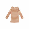 Petit Piao - T-shirt LS Modal // Striped Ombre Blue Beige, langærmet bluse, langærmet, t-shirt, langærmet t-shirt, bluse